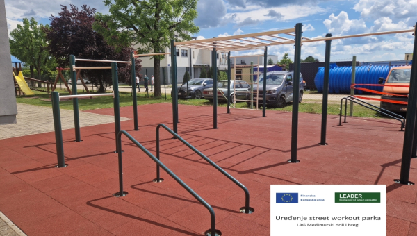 Novi sadržaji za aktivan život: uređen street workout park u Nedelišću